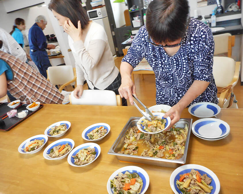 11:40 昼食のための準備開始（日常生活動作訓練）